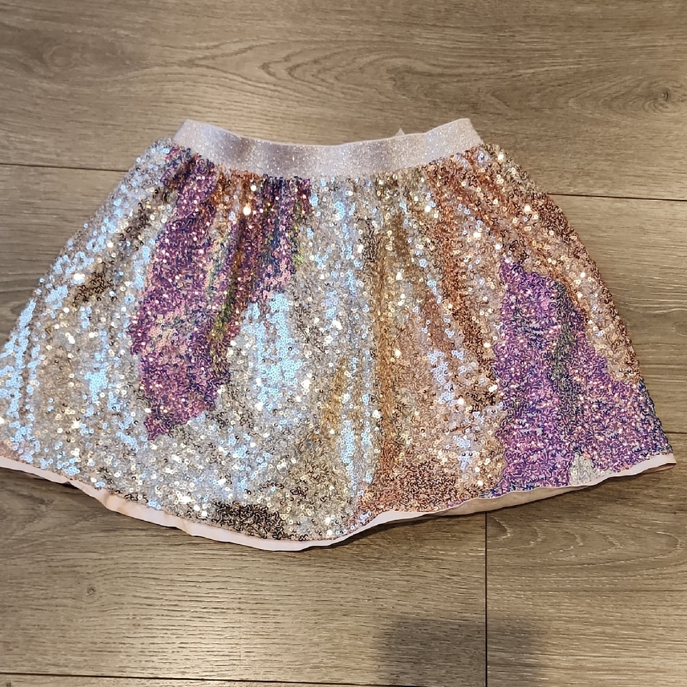 H&M Glittering Sequin Mini Skirt - Multicolor
